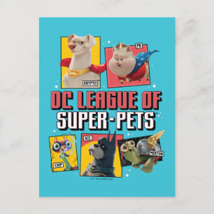 Carte Postale DC League of Super-Pets Character Panels