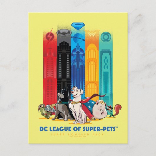 Carte Postale DC League of Super-Pets Metropolis Tours (Devant)