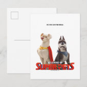 Carte Postale DC League of Super-Pets Theatrical Art (Devant / Derrière)