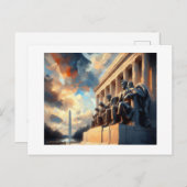 Carte Postale DC Lincoln Memorial, (Devant / Derrière)