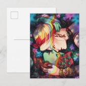 Carte Postale DC Pride Harley Quinn & Poison Ivy Comic Cover (Devant / Derrière)