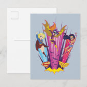 Carte Postale DC Super Hero Girls Trio (Devant / Derrière)