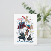 Carte Postale DC Trinity Héros & Super-Animaux de compagnie (Debout devant)