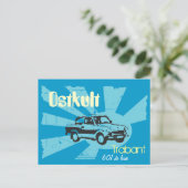 Carte Postale DDR Design Trabbikult (Debout devant)