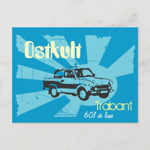 Carte Postale DDR Design Trabbikult