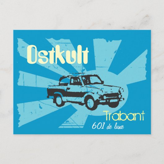 Carte Postale DDR Design Trabbikult (Devant)