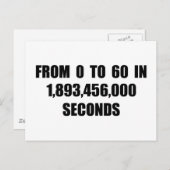 Carte Postale De 0 à 60 secondes (Devant / Derrière)