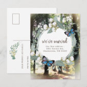 Carte postale de annonce de déménagement Forêt Enc (Devant / Derrière)