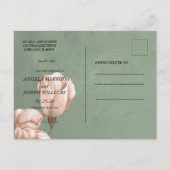 Carte postale de annonce de sauvegarde de date à l (Dos)