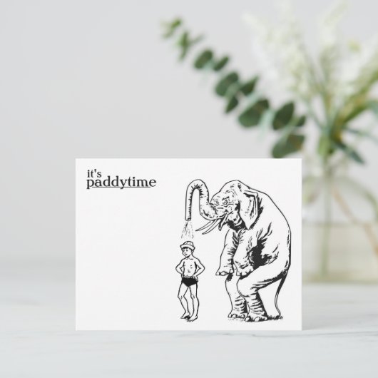 carte postale de bain d'éclaboussure (Debout devant)