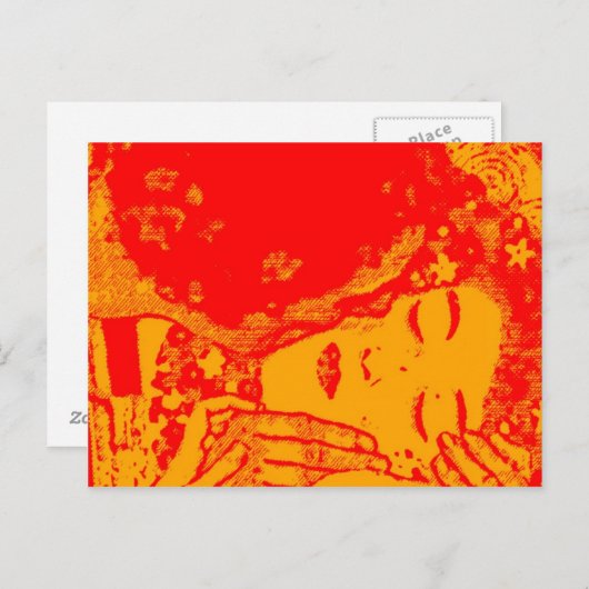 Carte postale de baiser chaud (Devant / Derrière)