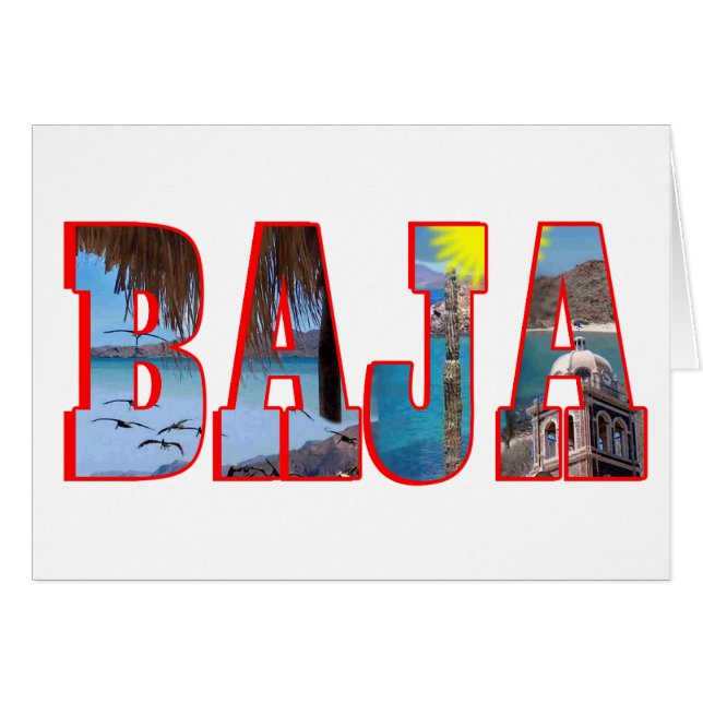 Carte postale de Baja (Devant horizontal)