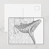 Carte postale de baleine grise (Devant / Derrière)