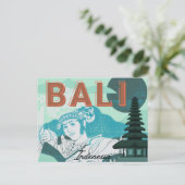 Carte postale de Bali Dancer Green Tone Holiday (Debout devant)