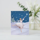 Carte postale de ballerine de la Reine de neige (Debout devant)