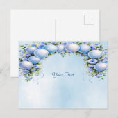 Carte postale de ballons bleus (Devant / Derrière)