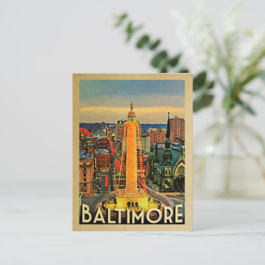 Carte postale de Baltimore (Debout devant)