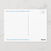 Carte postale de banc de la baie de Palmier Matlac (Dos)