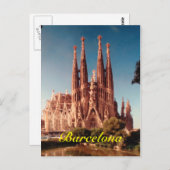 Carte postale de Barcelone (Devant / Derrière)