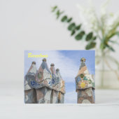 Carte postale de Barcelone, casa batilo (Debout devant)