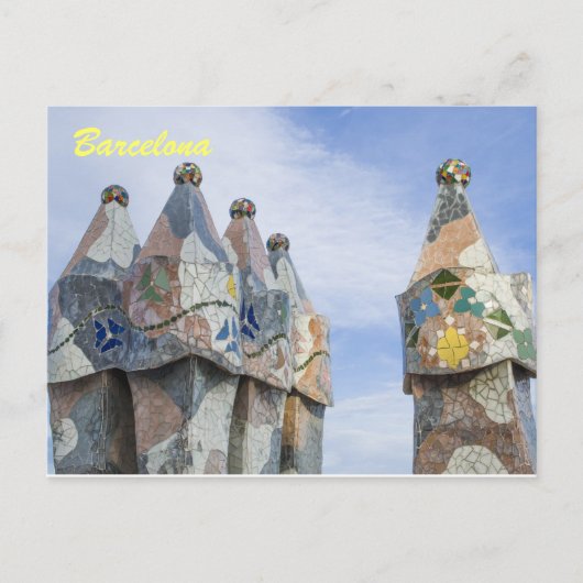 Carte postale de Barcelone, casa batilo (Devant)