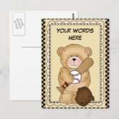 Carte postale de base-ball Sports (Devant / Derrière)