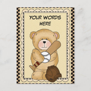 Carte postale de base-ball Sports