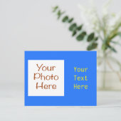 Carte postale de base entièrement personnalisable (Debout devant)