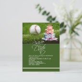 Carte postale de baseball enregistrer la date sur (Debout devant)
