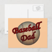 Carte postale de baseball papa (Devant / Derrière)