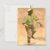 Carte Postale De Baseball vintage En Style Cool (Devant / Derrière)