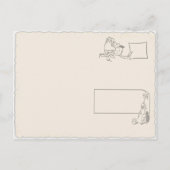 Carte postale de basset de fin d'études (Dos)