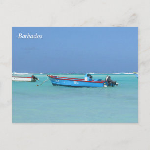 Carte postale de bateaux océaniques de la Barbade