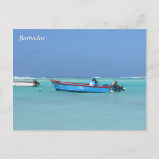 Carte postale de bateaux océaniques de la Barbade