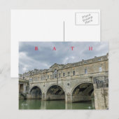 Carte postale de Bath Pulteney Bridge (Devant / Derrière)
