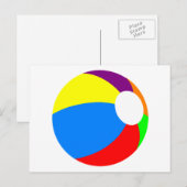 Carte postale de Beach Ball (Devant / Derrière)