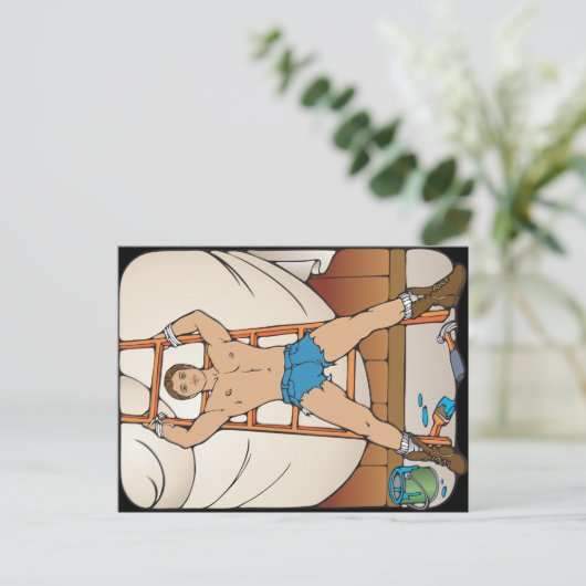 Carte postale de beau captif (Debout devant)