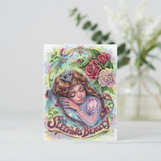 Carte postale de beauté dormante (Debout devant)