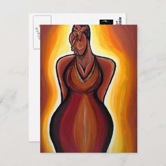 Carte postale de beauté silencieuse (Devant / Derrière)