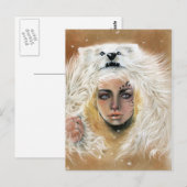 Carte postale de beauté Wolf (Devant / Derrière)