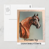 Carte Postale De beaux chevaux par conniescritures (Devant / Derrière)
