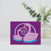 Carte Postale De beaux cygnes (Debout devant)