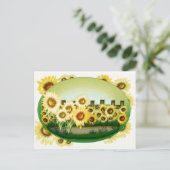 Carte postale de beaux tournesols (Debout devant)