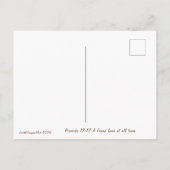 Carte postale de bébé hibou avec verset biblique (Dos)