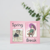 Carte postale de bébés de plage de Spring Break vi (Debout devant)