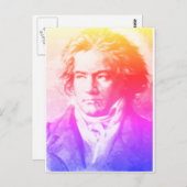 Carte postale de Beethoven en couleurs (Devant / Derrière)
