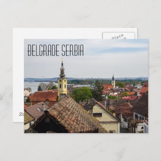Carte postale de Belgrade Serbie (Devant / Derrière)
