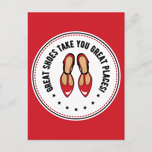 Carte Postale De Belles Chaussures Vous Emmènent De Beaux Endroi (Devant)