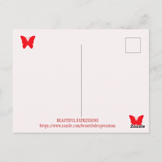 CARTE POSTALE DE BELLES EXPRESSIONS (Dos)