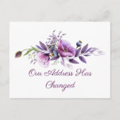 Carte Postale De Belles Poppies Changement D'Adresse (Devant)